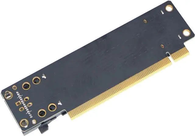 Alt view image 4 of 5 - PCI-E 4.0 x16 1 to 2 Expansion Card Gen4 Split Card PCIe-Bifurcation x16 to x8x8 with 20mm Spaced Slots CPU4P Power Supply Port (SATA)