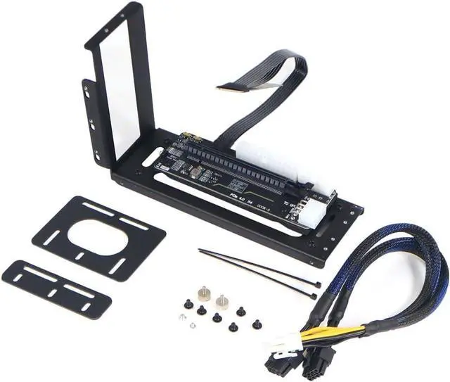 Alt view image 4 of 7 - R43SG GEN4 M.2 M-Key to PCIE X16 4.0 External Graphics Card Stand Bracket Compatible with NVME SSD NUC Host Expansion Card Graphics Dock (50cm)