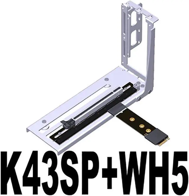 Alt view image 2 of 7 - M.2 NGFF NVMe to PCIE x16 Extension Cable 64G/BPS for STX Motherboard Graphics Card M.2(Ultra SSD, M-Key) NVMe Slot Extension (25cm,K43SP+WH5)