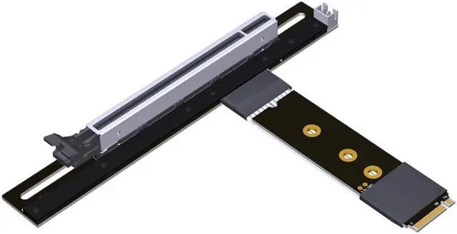 Main image of M.2 NGFF NVMe to PCIE x16 Extension Cable 64G/BPS for STX Motherboard Graphics Card M.2(Ultra SSD, M-Key) NVMe Slot Extension (25cm,K43SP)