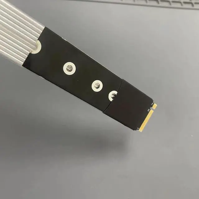 Alt view image 3 of 7 - M.2 NGFF NVMe to PCIE x16 Extension Cable 64G/BPS for STX Motherboard Graphics Card M.2(Ultra SSD, M-Key) NVMe Slot Extension (25cm,K43SP)