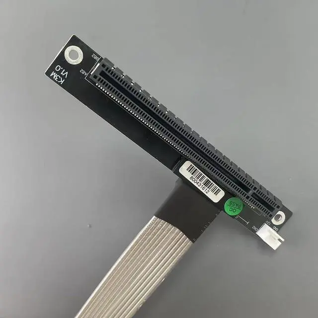 Alt view image 6 of 7 - M.2 NGFF NVMe to PCIE x16 Extension Cable 64G/BPS for STX Motherboard Graphics Card M.2(Ultra SSD, M-Key) NVMe Slot Extension (25cm,K43SP)