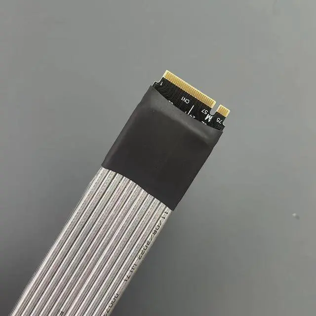 Alt view image 4 of 7 - M.2 NGFF NVMe to PCIE x16 Extension Cable 64G/BPS for STX Motherboard Graphics Card M.2(Ultra SSD, M-Key) NVMe Slot Extension (25cm,K43SP)