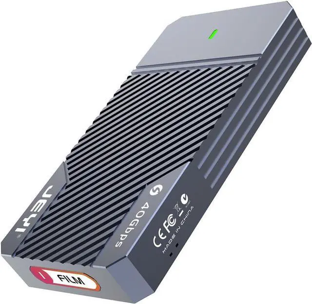 Alt view image 6 of 6 - USB 4.0 SSD Enclosure 40Gbps M.2 NVMe 2280 to USB-c Solid State Drive Case Compatible with Thunderbolt4/3 USB 3.2/3.1/3 (TB-2464)
