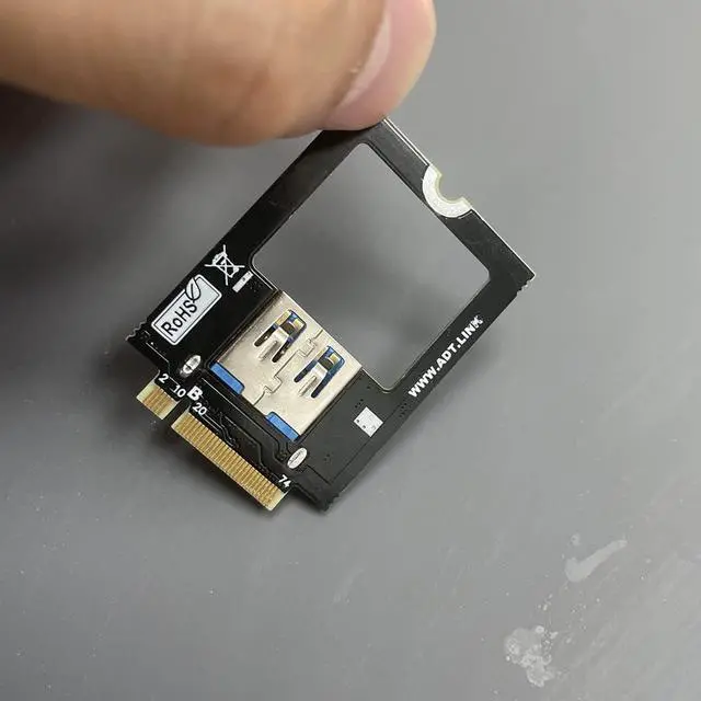 Alt view image 5 of 6 - Wireless Network Card M.2 B Key to WiFi Converter USB 3.0 SSD NGFF 3042 Card 4G Slot for WWAN Slot