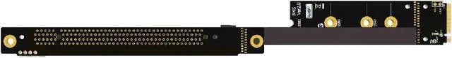 Alt view image 5 of 7 - M.2 NVMe to PCIe x16 Graphics Card Extension Cable PCIe 3.0 Non-USB M2 to x1 A Card N Card R43SD-WK for B-T-C Mining GPU PCIe Extension (25cm)