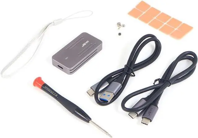 Alt view image 7 of 7 - JEYI i9 GTR NVME Aluminium TYPEC3.1 Mobile HDD Box Optimal HDD Enclosure SSD Housing Type C3.1 RTL9210b M. 2 USB3.1 M.2 PCIE SSD U.2 PCI-E (Support 2242)