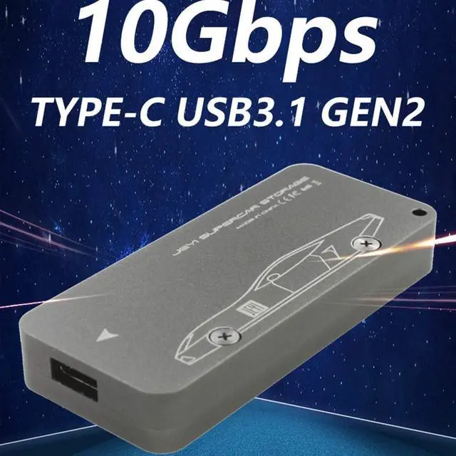 Alt view image 2 of 7 - JEYI i9 GTR NVME Aluminium TYPEC3.1 Mobile HDD Box Optimal HDD Enclosure SSD Housing Type C3.1 RTL9210b M. 2 USB3.1 M.2 PCIE SSD U.2 PCI-E (Support 2242)