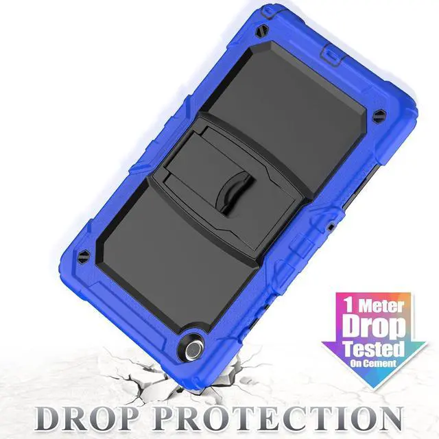 Alt view image 5 of 6 - for Galaxy Tab A9+ Plus 5G Tablet Case 11'' 2023 with Screen Protector Shoulder Strap& Stand, Drop-Proof Case for Galaxy Tab A9+/A9 Plus 11'' SM-X210/X216/X218,Blue