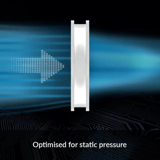 Alt view image 2 of 7 - ARCTIC P12 PWM PST - 120 mm Case Fan with PWM Sharing Technology (PST), Pressure-optimised, Quiet Motor, Computer, Fan Speed: 200-1800 RPM - White, Transparent