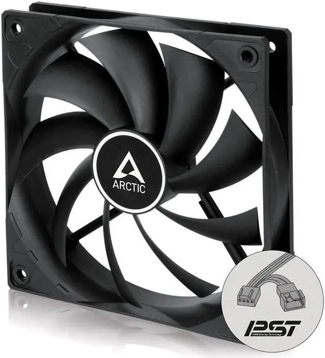 Main image of ARCTIC F12 PWM PST - 120 mm PWM PST Case Fan with PWM Sharing Technology (PST), Quiet Motor, Computer, Fan Speed: 230-1350 RPM - Black