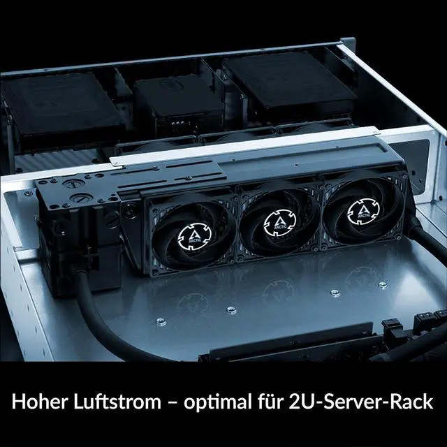 Alt view image 4 of 5 - ARCTIC P8 Max - PC Fan, High-Performance 80 mm case Fan, Server Fan, PWM-Controlled 500-5000 RPM, Optimised for Static Pressure, 0dB Mode, Double Ball Bearing - Black