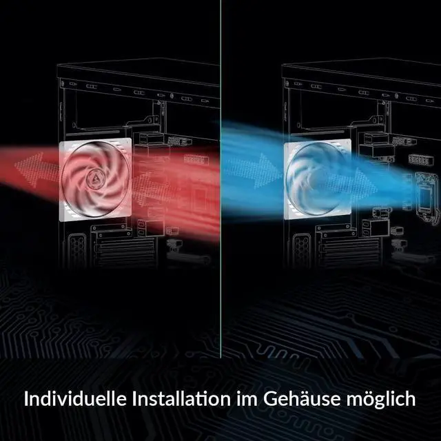 Alt view image 5 of 5 - ARCTIC F12 PWM PST - 120 mm PWM PST Case Fan with PWM Sharing Technology (PST), Quiet Motor, Computer, Fan Speed: 230-1350 RPM - White