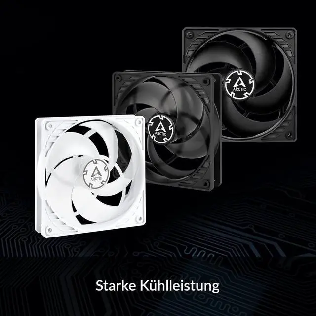 Alt view image 4 of 7 - ARCTIC P12 PWM - 120 mm Case Fan with PWM, Pressure-optimised, Quiet Motor, Computer, Fan Speed: 200-1800 RPM (0 RPM <5%) - Black
