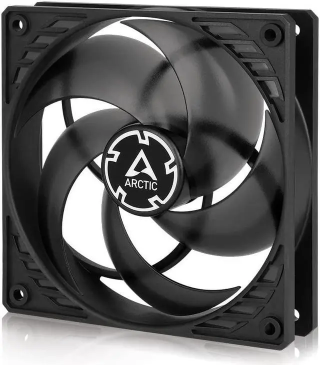 Main image of ARCTIC P12 PWM - 120 mm Case Fan with PWM, Pressure-optimised, Quiet Motor, Computer, Fan Speed: 200-1800 RPM - Black, Transparent