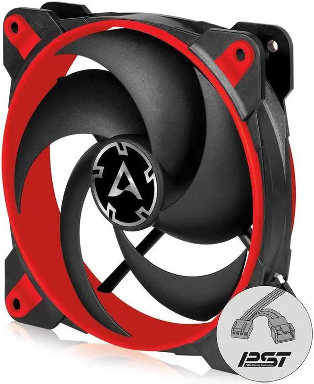 Main image of ARCTIC BioniX P120-120 mm Case Fan with PWM Sharing Technology (PST), Pressure-optimised PC Fans, Quiet Motor, Computer, Fan Speed: 200-2100 RPM - Red