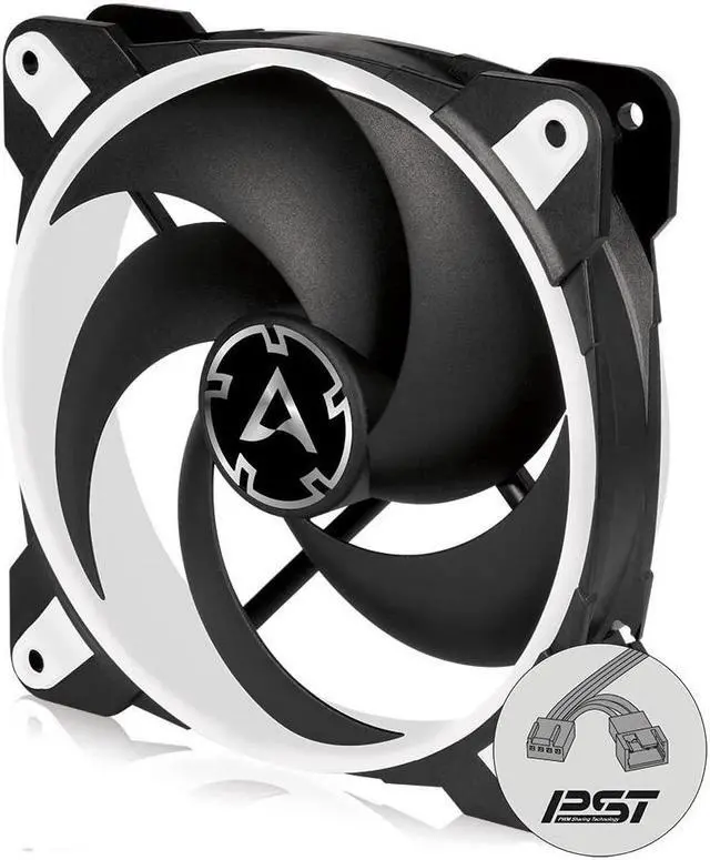 Main image of ARCTIC BioniX P120-120 mm Case Fan with PWM Sharing Technology (PST), Pressure-optimised PC Fans, Quiet Motor, Computer, Fan Speed: 200-2100 RPM - White
