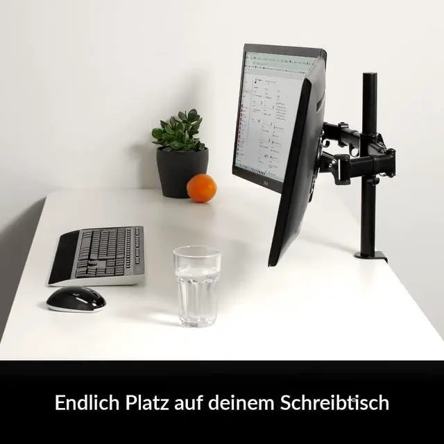 Alt view image 4 of 7 - ARCTIC Z2 Basic - Desk Mount Dual Monitor Arm for up to 32"/25" Ultrawide, up to 15 kg (33 lbs), 360° Rotation, Easy Monitor Adjustment, Monitor Stand - Black