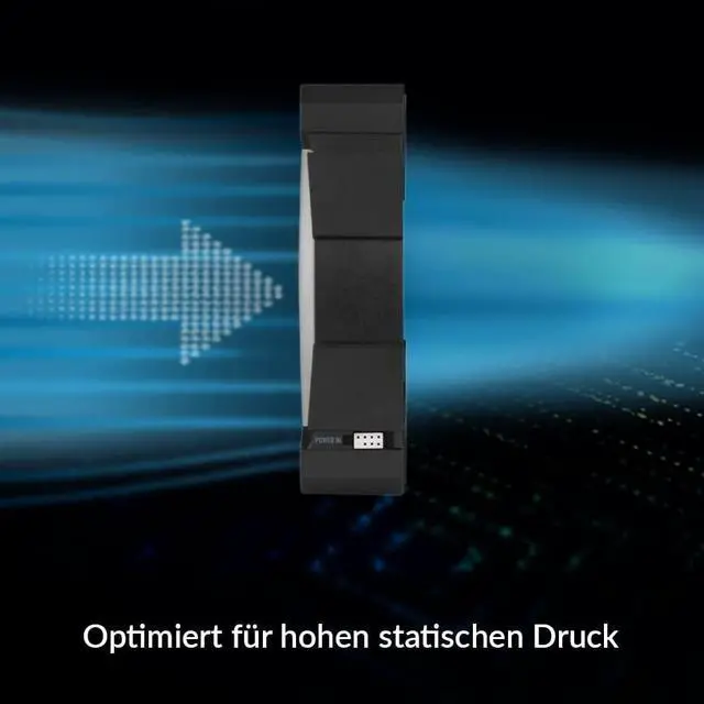 Alt view image 4 of 7 - ARCTIC BioniX P120 A-RGB - 120 mm Pressure-optimised PC Fans Case Fan with A-RGB, PWM, Cooler, Fluid Dynamic Bearing PC Fans, 400-2300 RPM Gaming Fan - Black