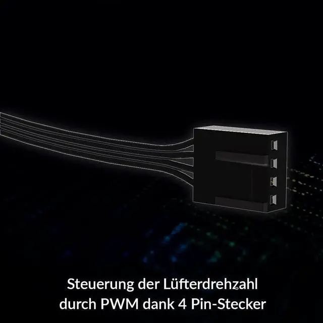 Alt view image 6 of 7 - ARCTIC BioniX P120 A-RGB - 120 mm Pressure-optimised PC Fans Case Fan with A-RGB, PWM, Cooler, Fluid Dynamic Bearing PC Fans, 400-2300 RPM Gaming Fan - Black