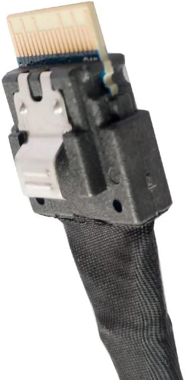 Alt view image 5 of 5 - SlimSAS 4X to MiniSAS HD,SFF-8654 38pin to SFF-8643 36pin Cable 80CM