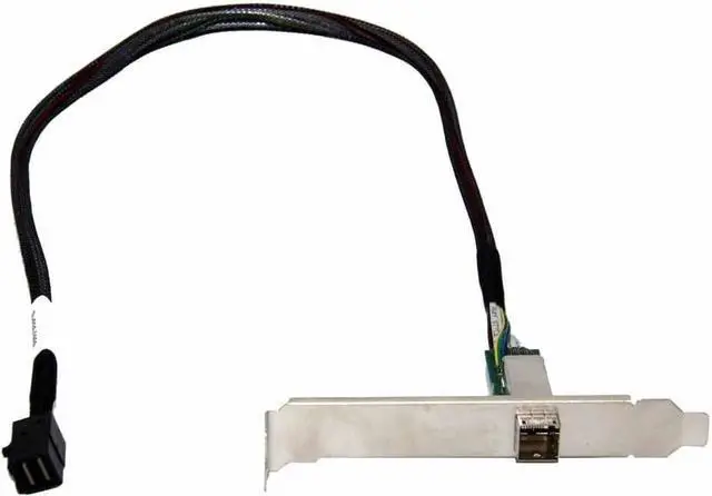 Main image of SFF-8643 to SFF-8644 (HD SAS to External HD SAS Mother Port) Cable 60cm