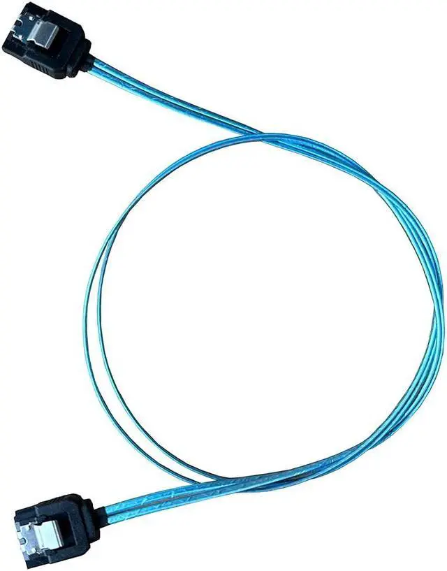Alt view image 2 of 4 - SATA Cable III, 3 Pack SATA Cable III 6Gbps Straight HDD SSD Data Cable with Locking Latch 48cm Compatible for SATA HDD, SSD, CD Driver, CD Writer-Blue