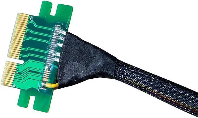 Alt view image 2 of 4 - PCIe 4.0 X4 to U.2 SFF-8639 NvMe SSD 70CM Cable (No Additional Power Plug Required)