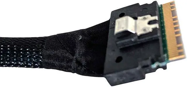 Alt view image 2 of 4 - SlimSAS 8X to SlimSAS 8X,SFF-8654 74pin to SFF-8654 74pin Cable 70CM (SAST-1267-85)