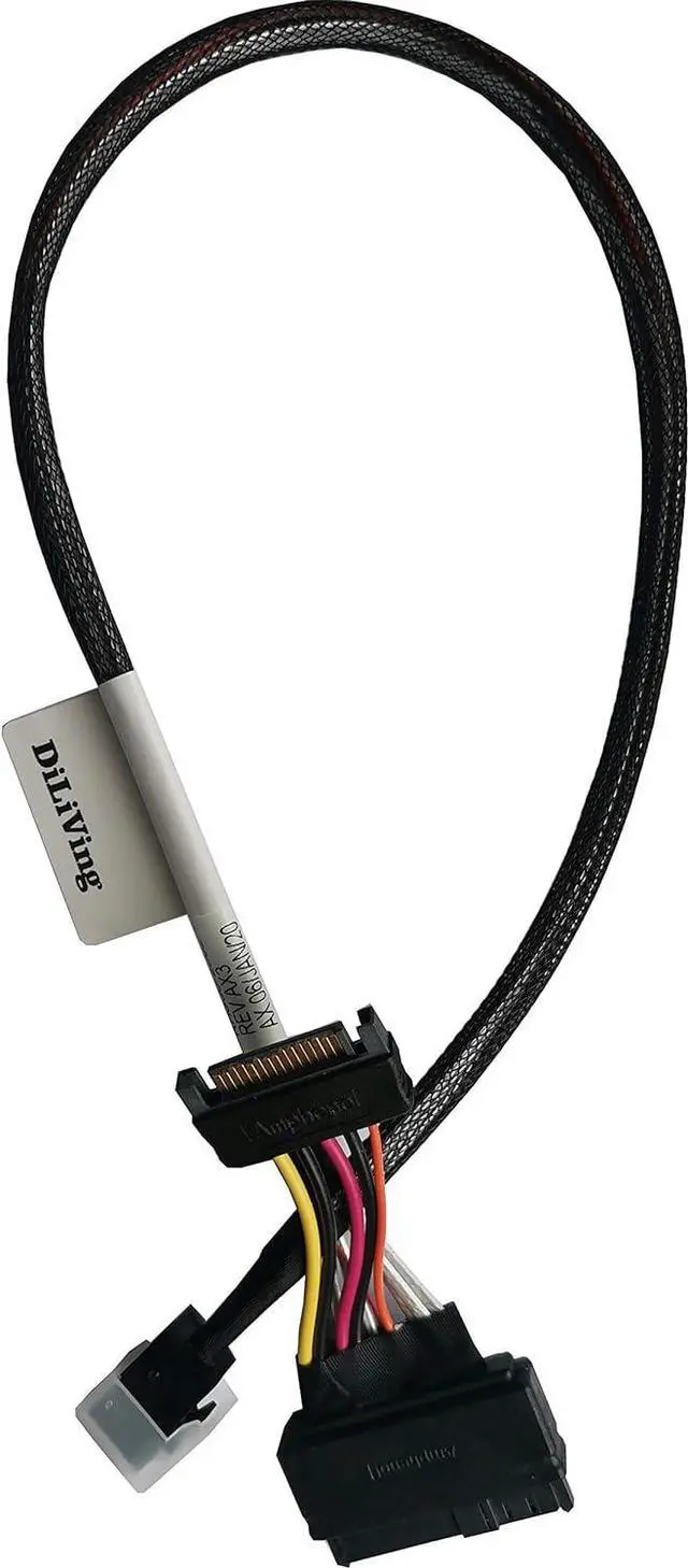 Main image of DiLinKer 75CM HD Mini-SAS(SFF-8643) to U.2 (SFF-8639) NVMe SSD Cable