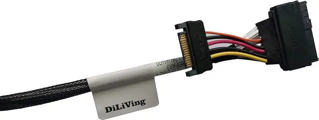 Alt view image 5 of 7 - DiLinKer 75CM HD Mini-SAS(SFF-8643) to U.2 (SFF-8639) NVMe SSD Cable
