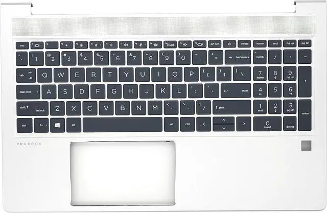 Main image of Replacement Upper Case Palmrest for H-P Probook 450 455 G9 Series Laptop Backlit Keyboard Assembly Top Cover N01933-001 Silver