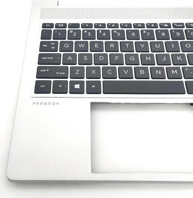 Alt view image 3 of 6 - Replacement Upper Case Palmrest for H-P Probook 450 455 G9 Series Laptop Backlit Keyboard Assembly Top Cover N01933-001 Silver