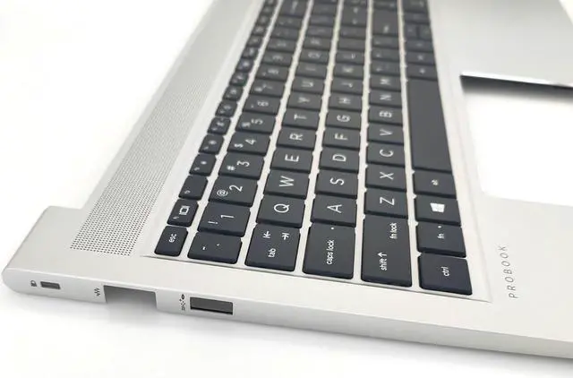 Alt view image 4 of 6 - Replacement Upper Case Palmrest for H-P Probook 450 455 G9 Series Laptop Backlit Keyboard Assembly Top Cover N01933-001 Silver