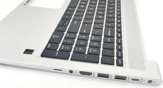 Alt view image 5 of 6 - Replacement Upper Case Palmrest for H-P Probook 450 455 G9 Series Laptop Backlit Keyboard Assembly Top Cover N01933-001 Silver