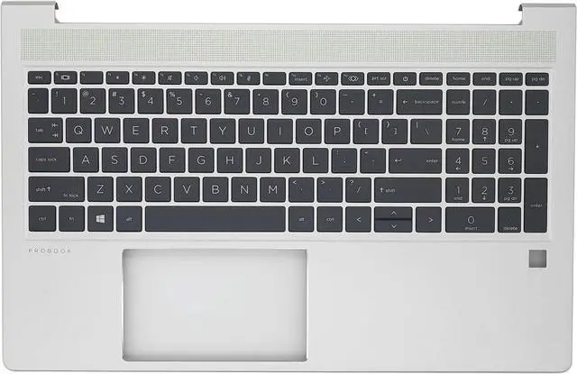 Main image of Replacement Upper Case Palmrest for H-P Probook 450 G10 Series Laptop with Non-Backlit Keyboard Assembly N43875-001 Silver