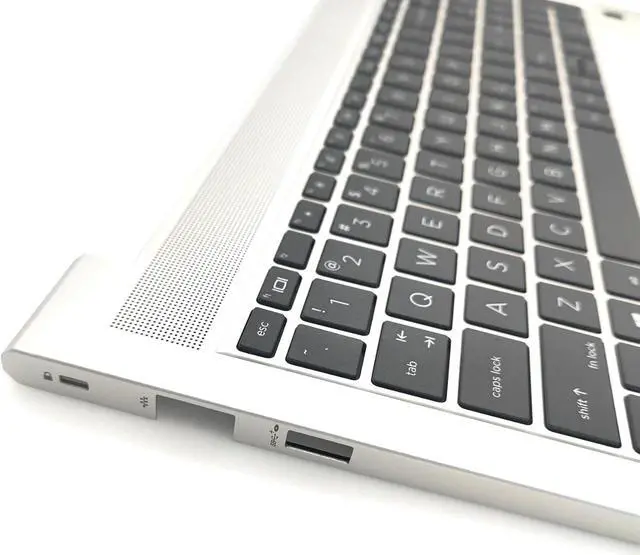 Alt view image 3 of 6 - Replacement Upper Case Palmrest for H-P Probook 450 G10 Series Laptop with Non-Backlit Keyboard Assembly N43875-001 Silver