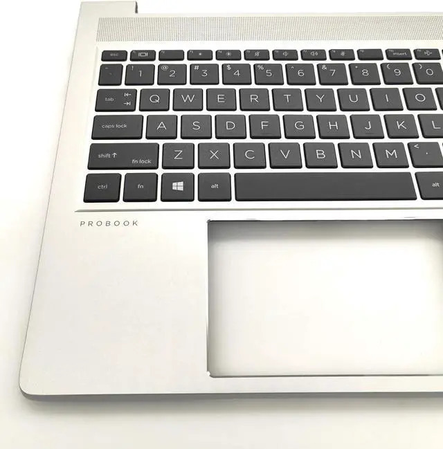 Alt view image 5 of 6 - Replacement Upper Case Palmrest for H-P Probook 450 G10 Series Laptop with Non-Backlit Keyboard Assembly N43875-001 Silver