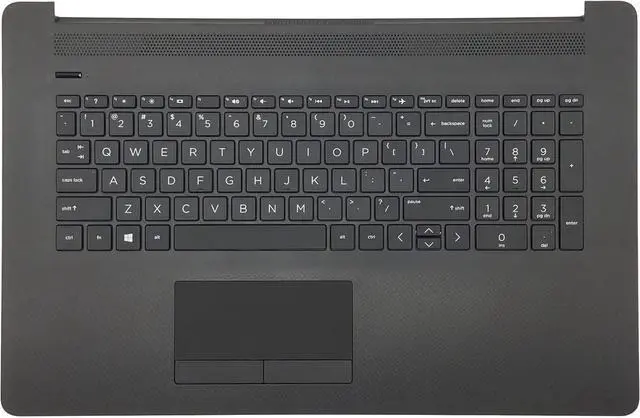 Main image of Replacement US Keyboard Palmrest Upper Case Top Cover for H-P 17-by 17-CA 17T-by 17Z-CA Laptop 73H1 PTP ToucH-Pad Assembly L92780-001 Jet Black