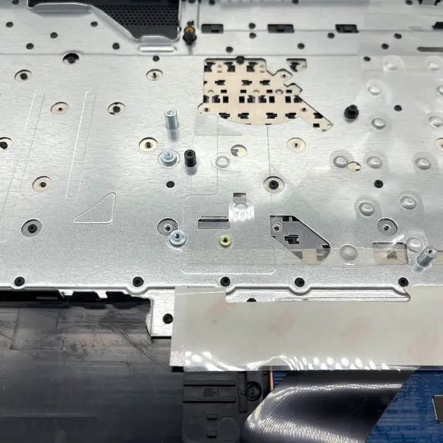 Alt view image 6 of 7 - Replacement US Keyboard Palmrest Upper Case Top Cover for H-P 17-by 17-CA 17T-by 17Z-CA Laptop 73H1 PTP ToucH-Pad Assembly L92780-001 Jet Black