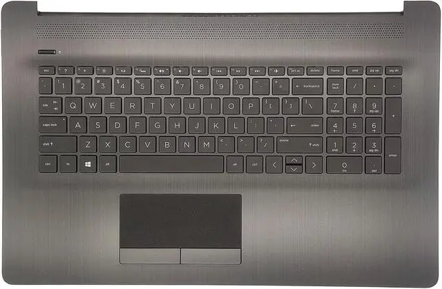 Alt view image 6 of 7 - Replacement Upper Case Palmrest for H-P 17-by 17-ca 17t-by 17z-ca Series Laptop Top Cover US Layout Backlit Keyboard Assembly 73H0 ToucH-Pad L22749-001,6070B1308103 Gray