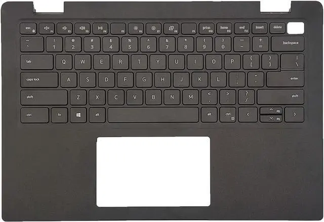 Alt view image 7 of 7 - Replacement Upper Case Palmrest for D-ELL Latitude 3420 E3420 Series Laptop US Layout Non-Backlit Keyboard Assembly 4PX9K 04PX9K Black