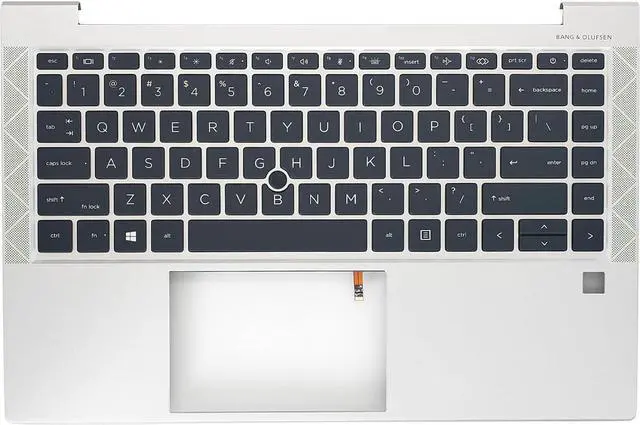 Main image of Replacement Upper Case Palmrest for H-P Elitebook 840 G7 G8 845 G7 G8 745 G7 G8 Series Laptop Top Cover Backlit Keyboard Assembly US Layout M36312-001 Silver