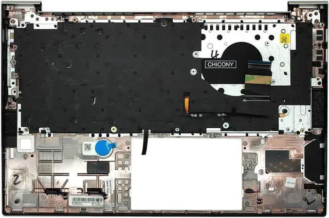 Alt view image 2 of 7 - Replacement Upper Case Palmrest for H-P Elitebook 840 G7 G8 845 G7 G8 745 G7 G8 Series Laptop Top Cover Backlit Keyboard Assembly US Layout M36312-001 Silver