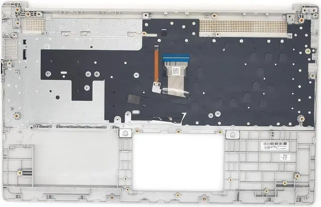Alt view image 2 of 6 - New Upper Case Palmrest Replacement for H-P 17-CN 17-CP 17T-CN 17Z-CP Series Laptop Backlit Keyboard Assembly US Layout M50456-001 Natural Silver