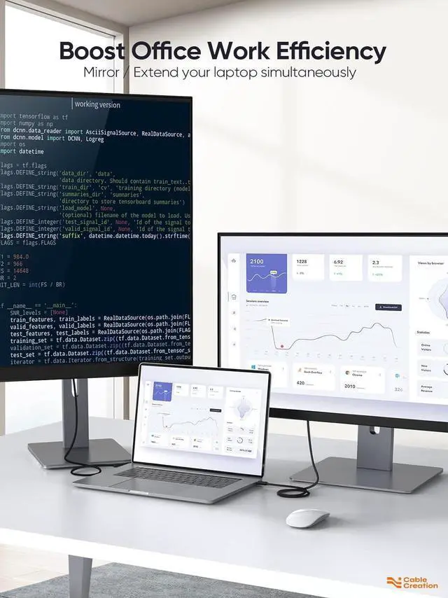Alt view image 4 of 7 - USB C to DisplayPort Cable 6FT [4K@60Hz, 2K@165Hz, 2K@144Hz], CableCreation USB Type C to DP 1.2 Cord Thunderbolt 3/4 Compatible with iPhone 16 15 Pro Max Plus MacBook Pro Air iPad Pro iMac XPS Galaxy