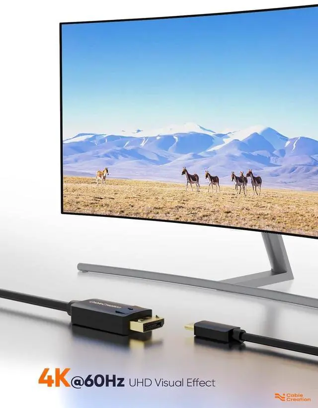 Alt view image 5 of 7 - USB C to DisplayPort Cable 6FT [4K@60Hz, 2K@165Hz, 2K@144Hz], CableCreation USB Type C to DP 1.2 Cord Thunderbolt 3/4 Compatible with iPhone 16 15 Pro Max Plus MacBook Pro Air iPad Pro iMac XPS Galaxy