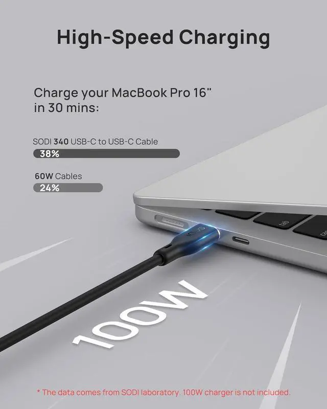 Alt view image 4 of 7 - Magnetic Phone Stand, Continuity Camera Mount for MacBook with 100W USB C to USB C Cable 6ft