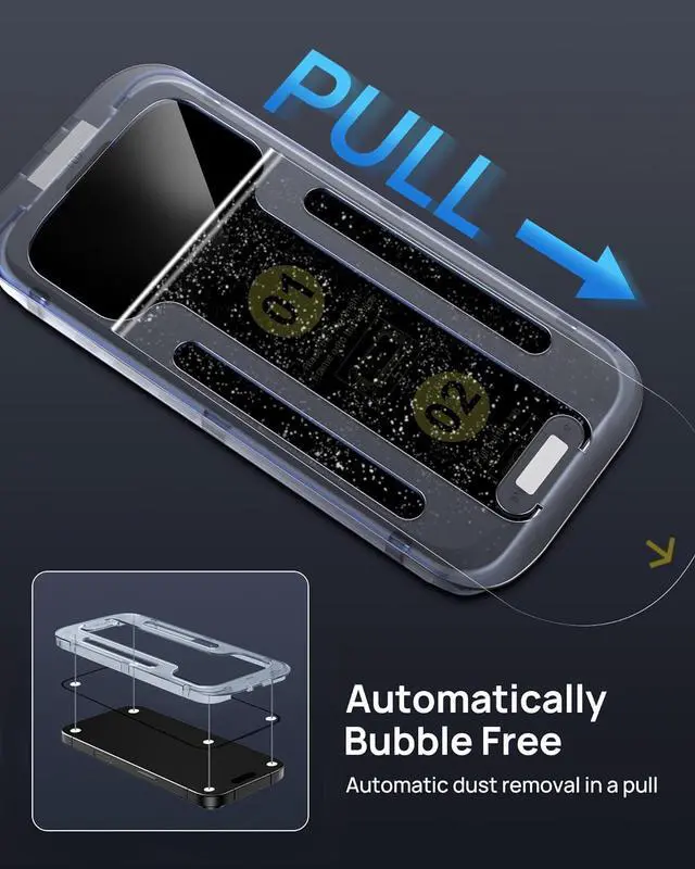 Alt view image 5 of 7 - 3 in 1 Magnetic Phone Case Designed for iPhone 16 Pro with 1X Screen Protector & 1X Camera Lens Protector, Military-Grade Protection Phone Case Compatible with MagSafe [Not-Yellowing],Clear