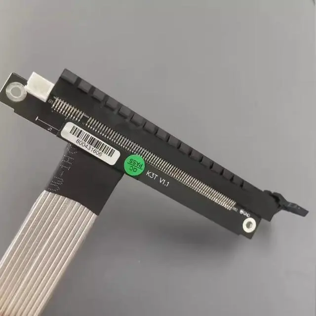 Alt view image 5 of 7 - ADT-Link PCIe 4.0/3.0 x4 M.2 NGFF NVMe Key M Extender Cable to PCIE x16 Graphics Card Riser Adapter 16x PCI-e PCI-Express for M2 2230 2242 2260 2280 (20cm, K43ST 4.0)